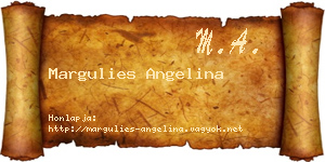 Margulies Angelina névjegykártya